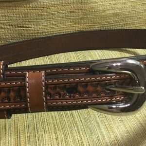 Men's Leather Belt Top Grain, Embossed size 40